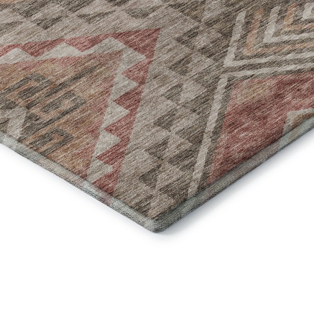 Premium Machine Washable Mayfield AMF1091 Brown 2'6" x 3'10" Rug. Picture 3