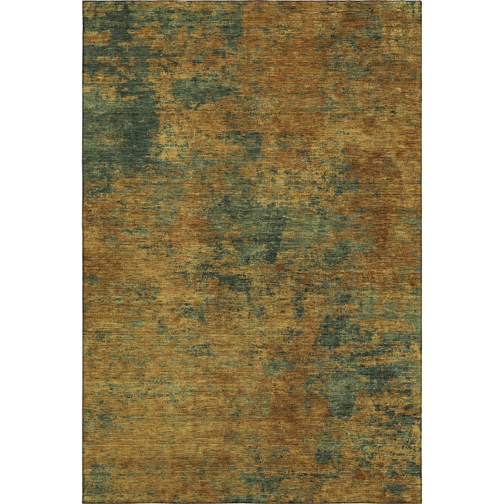Premium Machine Washable Mayfield AMF1093 Copper 5' x 7'6" Rug. Picture 1