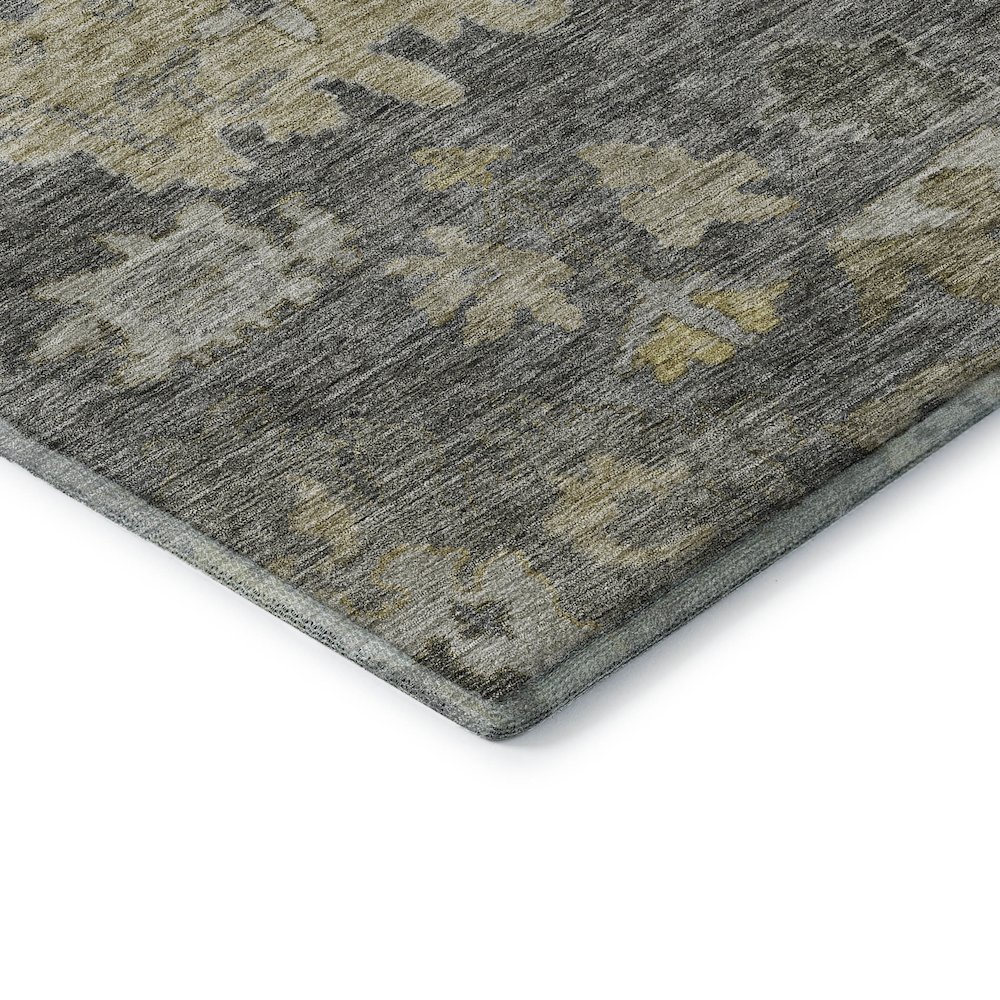 Premium Machine Washable Mayfield AMF1108 Gray 2'6" x 3'10" Rug. Picture 3