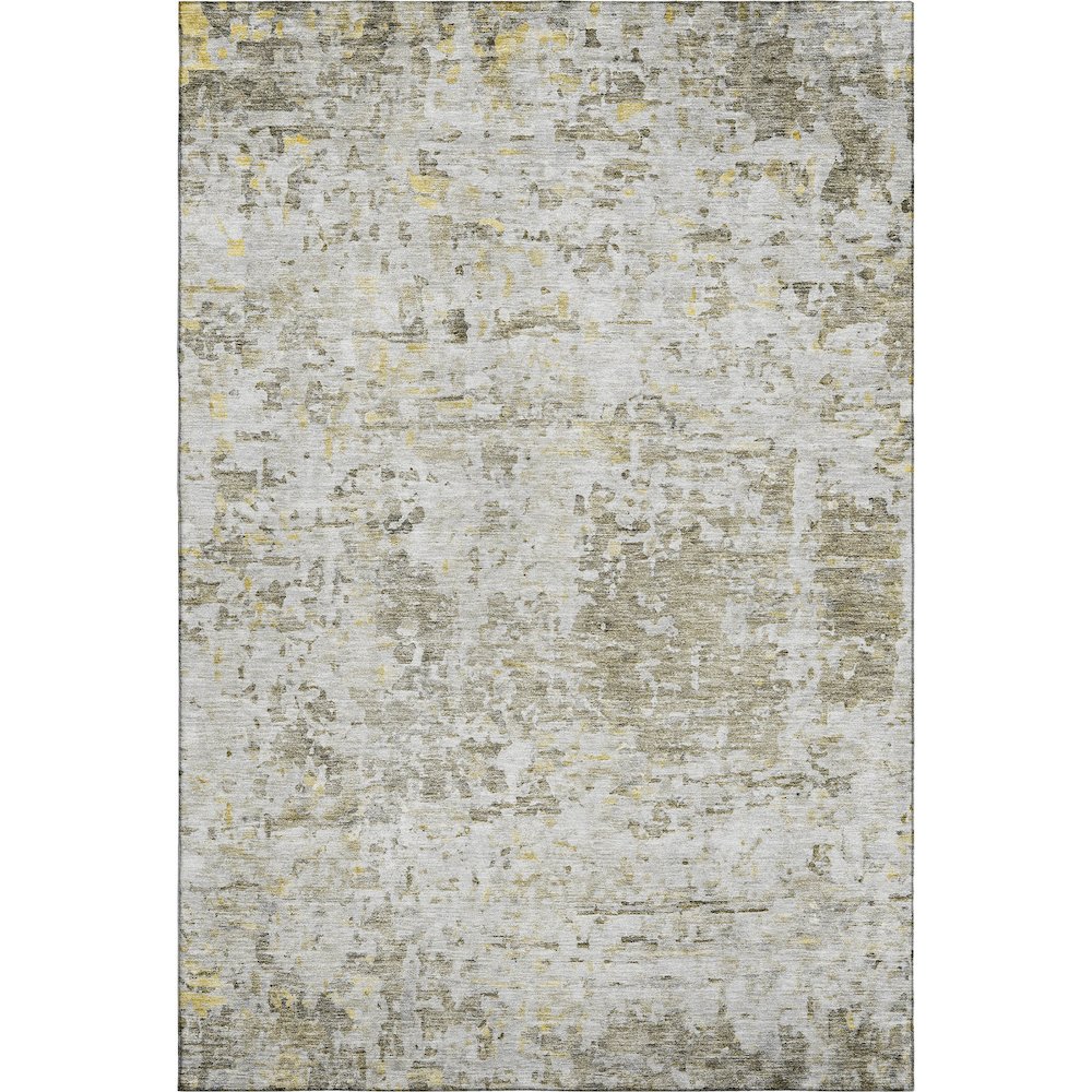 Premium Machine Washable Mayfield AMF1128 Taupe 5' x 7'6" Rug. Picture 1