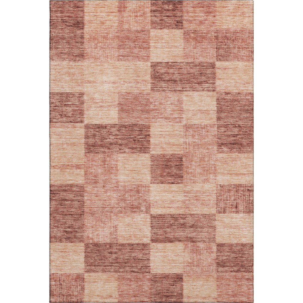 Premium Machine Washable Mayfield AMF1139 Paprika 5' x 7'6" Rug. Picture 1
