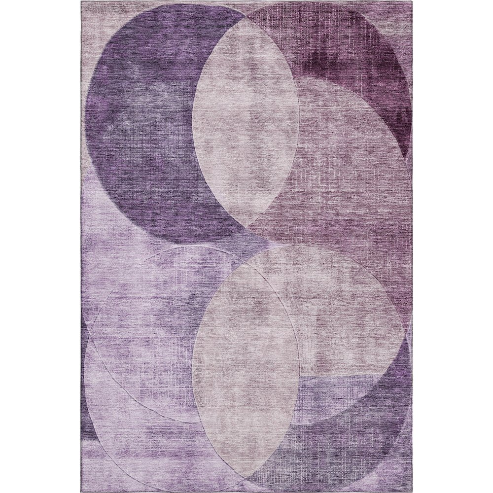 Premium Machine Washable Mayfield AMF1140 Purple 5' x 7'6" Rug. Picture 1
