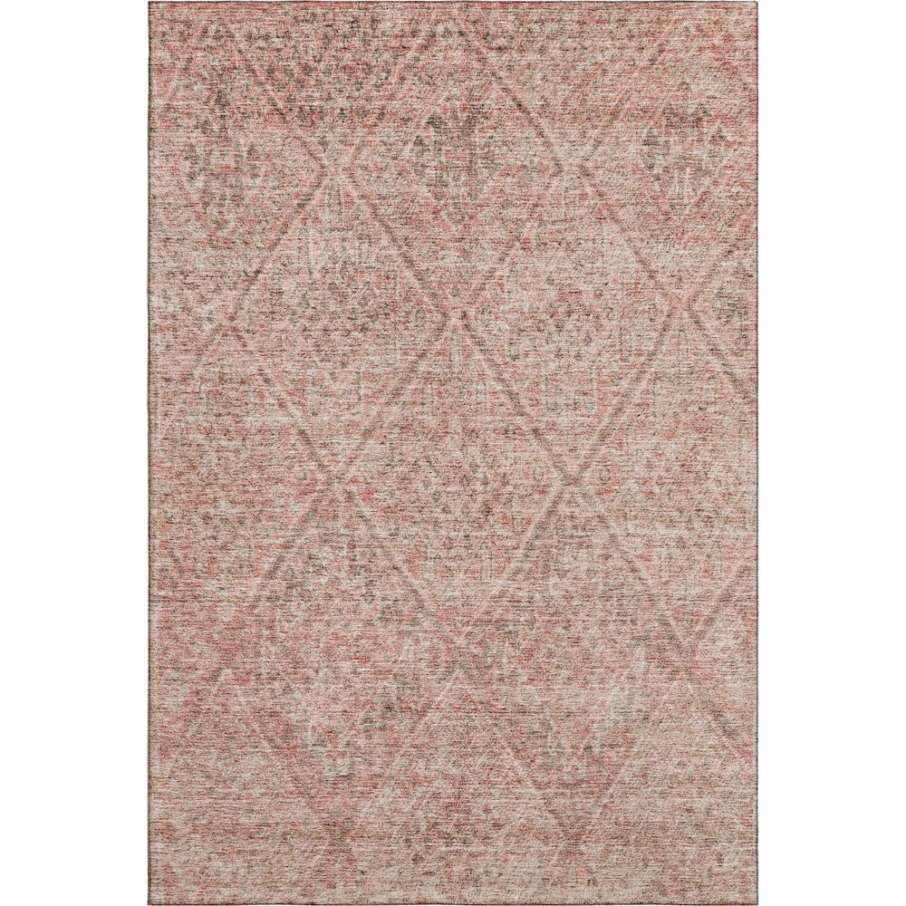 Premium Machine Washable Mayfield AMF1148 Pink 5' x 7'6" Rug. Picture 1