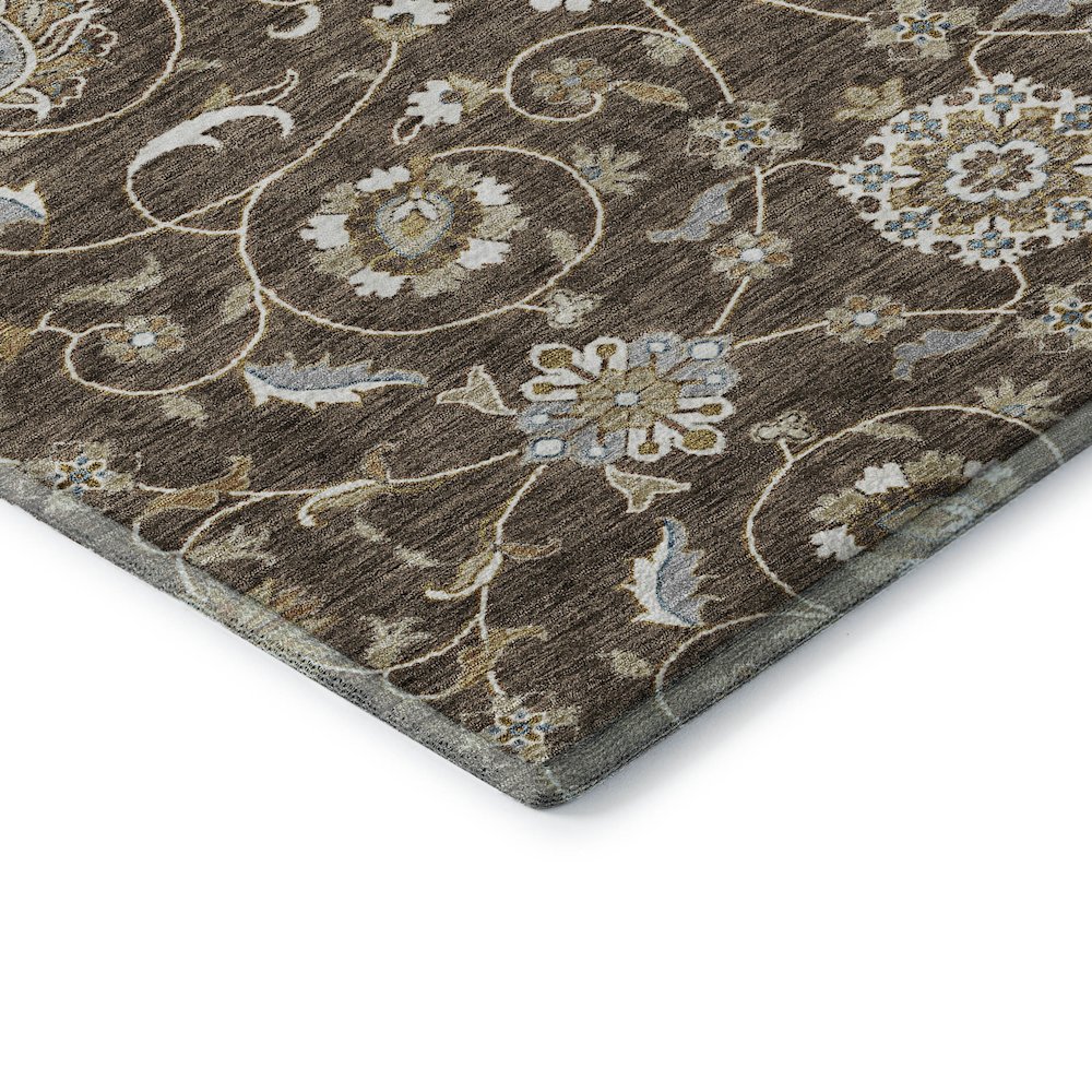 Premium Machine Washable Mayfield AMF1149 Chocolate 2'6" x 3'10" Rug. Picture 3