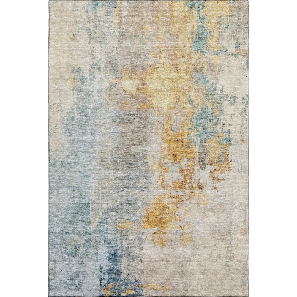 Premium Machine Washable Mayfield AMF1160 Linen 5' x 7'6" Rug. Picture 1