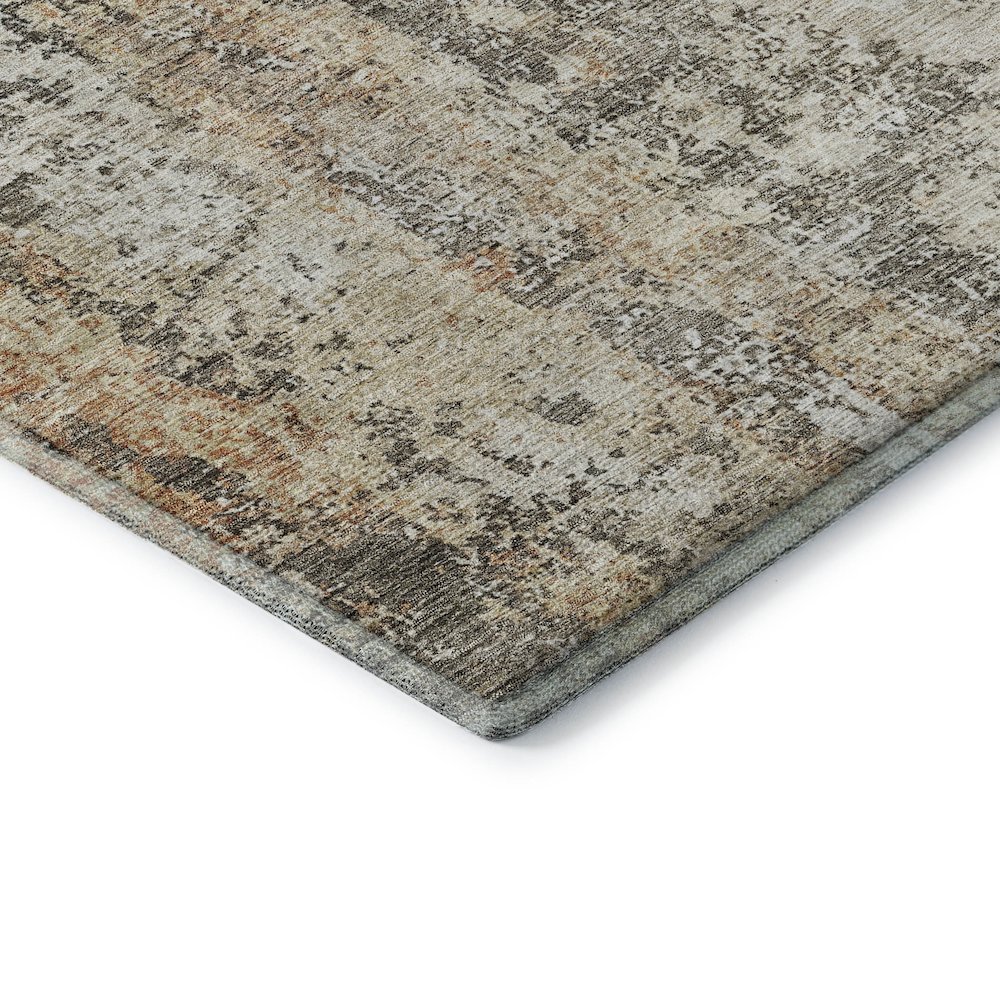 Premium Machine Washable Mayfield AMF1161 Terracotta 2'6" x 3'10" Rug. Picture 3