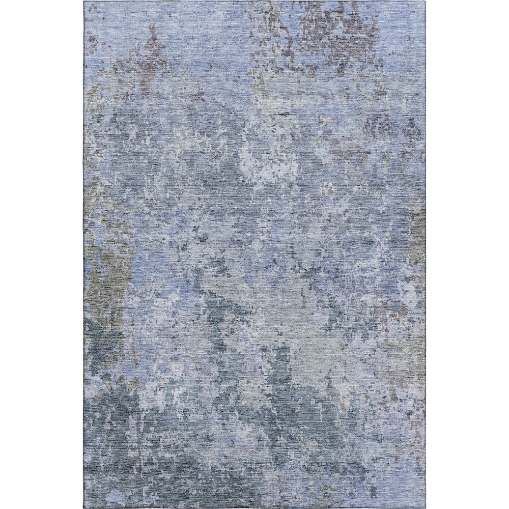 Premium Machine Washable Mayfield AMF1162 Blue 5' x 7'6" Rug. Picture 1