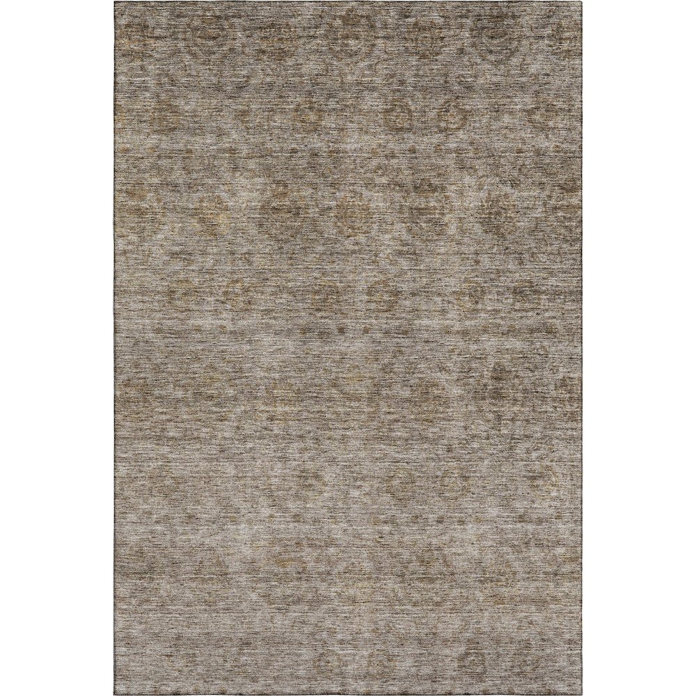 Premium Machine Washable Mayfield AMF1170 Brown 5' x 7'6" Rug. Picture 1