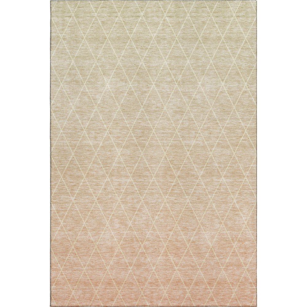 Premium Machine Washable Mayfield AMF1175 Salmon 5' x 7'6" Rug. Picture 1