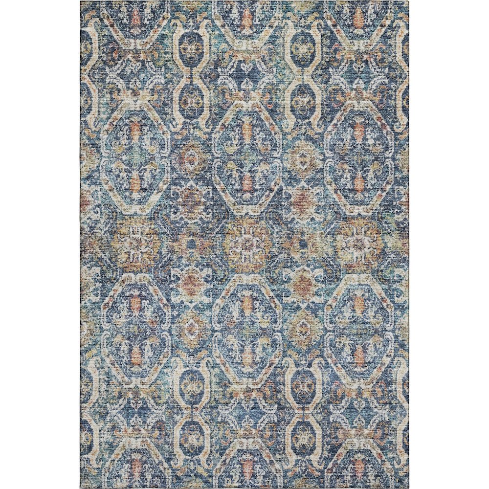 Premium Machine Washable Mayfield AMF1181 Denim 5' x 7'6" Rug. Picture 1