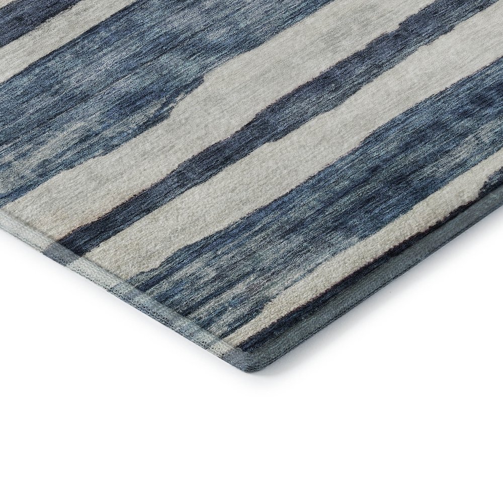 Premium Machine Washable Mayfield AMF1191 Denim 2'6" x 3'10" Rug. Picture 3