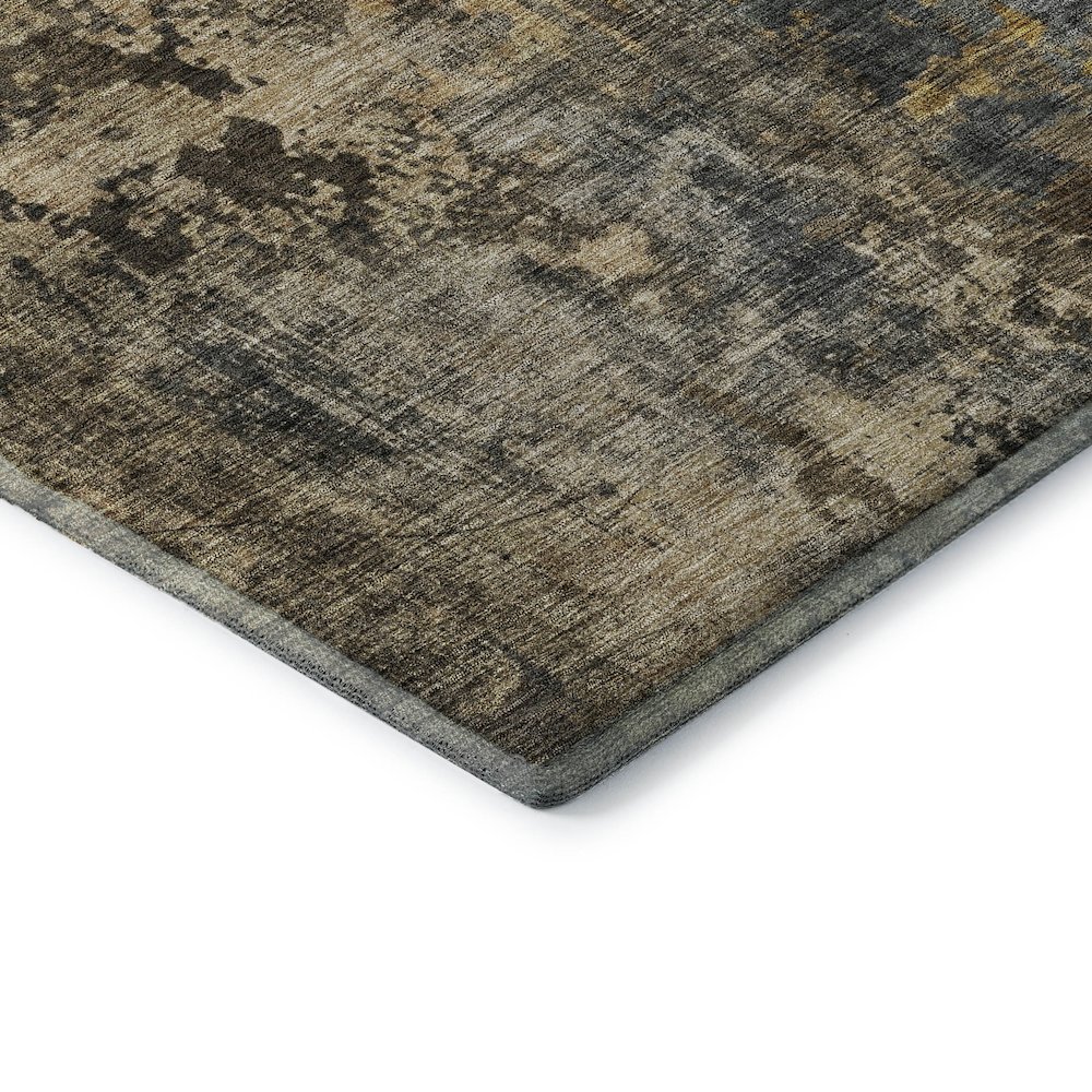 Premium Machine Washable Mayfield AMF1204 Gray 2'6" x 3'10" Rug. Picture 3