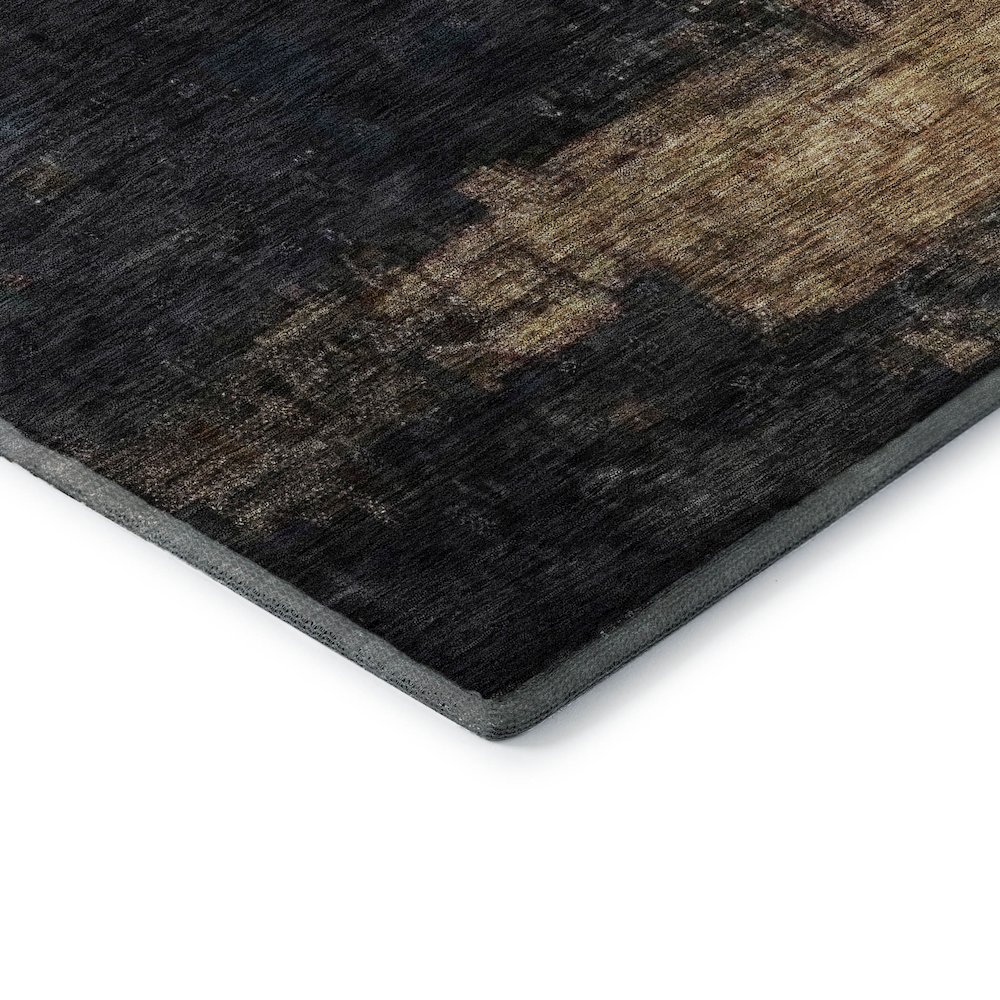 Premium Machine Washable Mayfield AMF1209 Charcoal 2'6" x 3'10" Rug. Picture 3