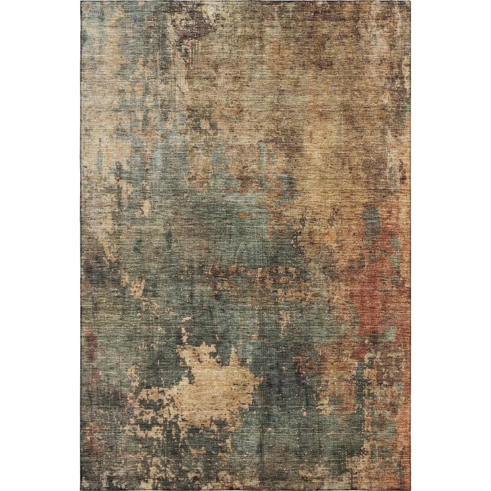 Premium Machine Washable Mayfield AMF1211 Sage 5' x 7'6" Rug. Picture 1