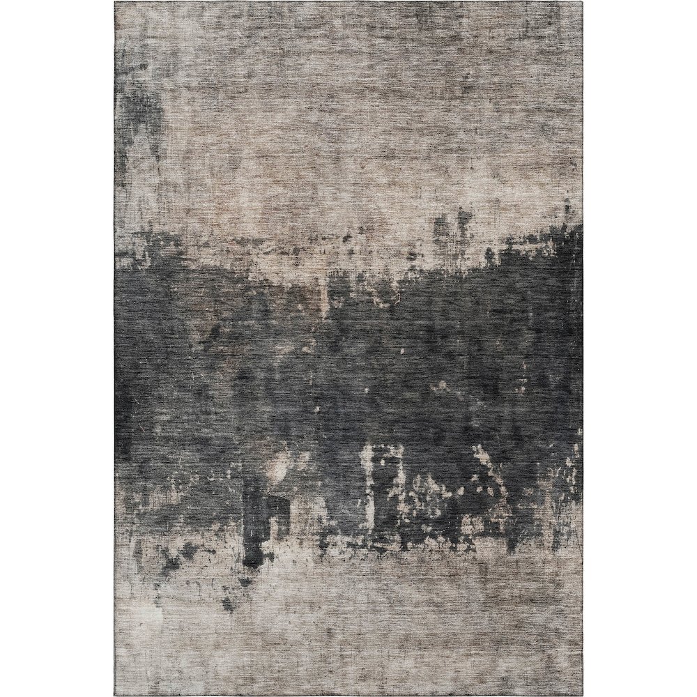 Premium Machine Washable Mayfield AMF1215 Taupe 5' x 7'6" Rug. Picture 1