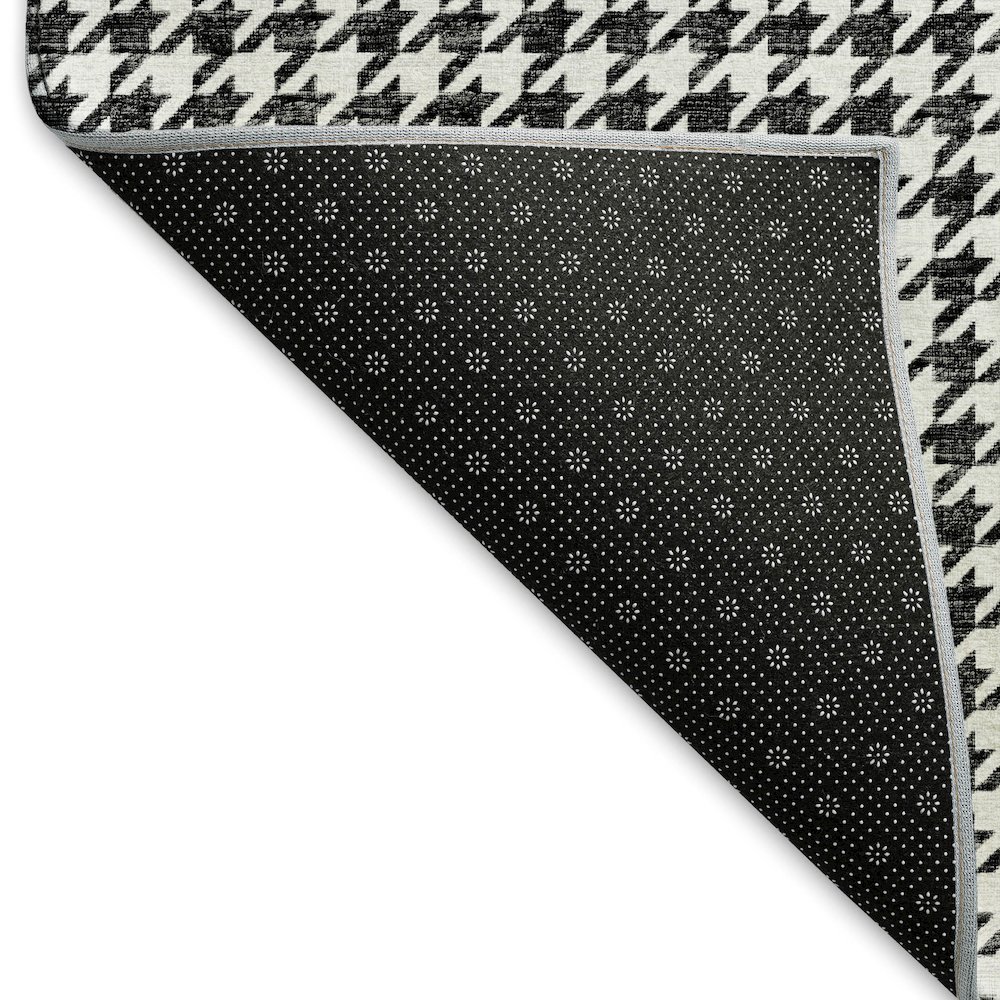 Premium Machine Washable Mayfield  Black 2'6" x 3'10" Rug. Picture 2