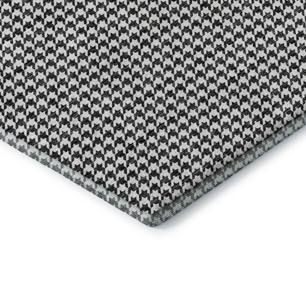 Premium Machine Washable Mayfield  Black 2'6" x 3'10" Rug. Picture 3