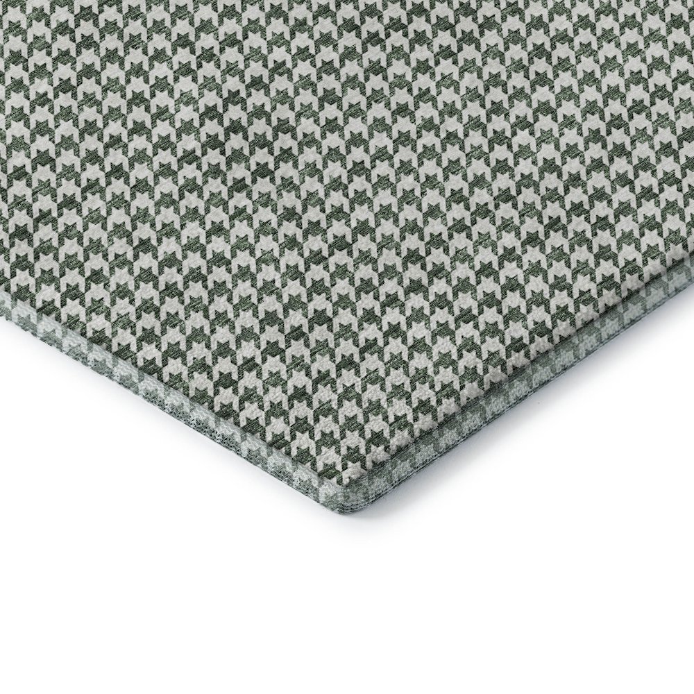 Premium Machine Washable Mayfield  Green 2'6" x 3'10" Rug. Picture 3