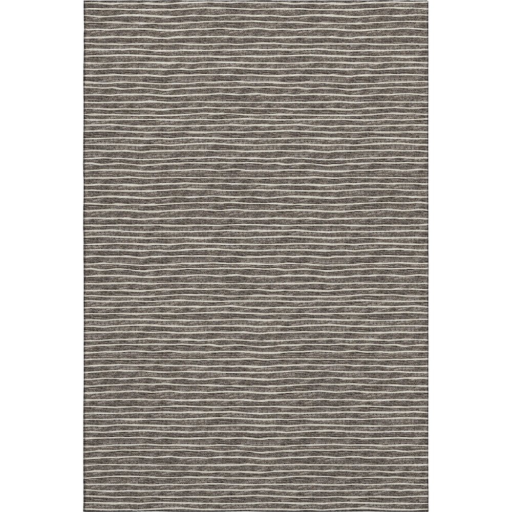 Premium Machine Washable Mayfield  Chocolate 5' x 7'6" Rug. Picture 1