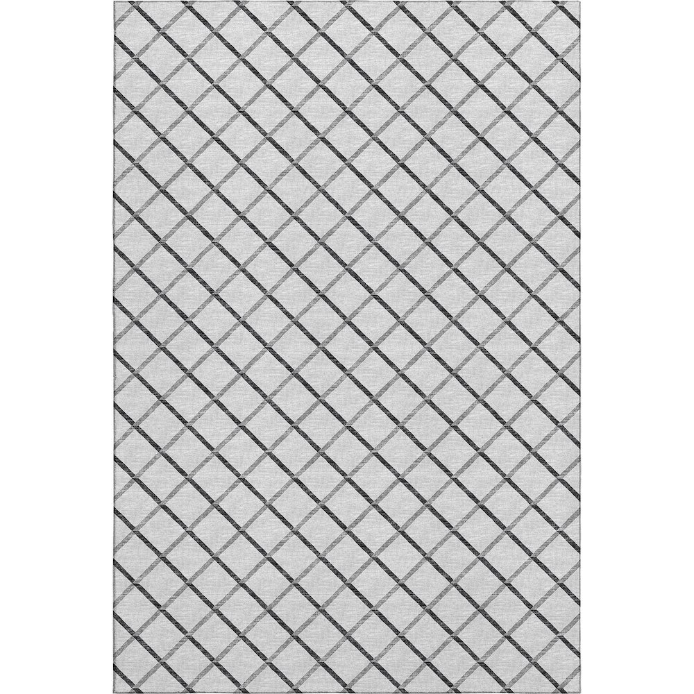 Premium Machine Washable Mayfield  Gray 5' x 7'6" Rug. Picture 1