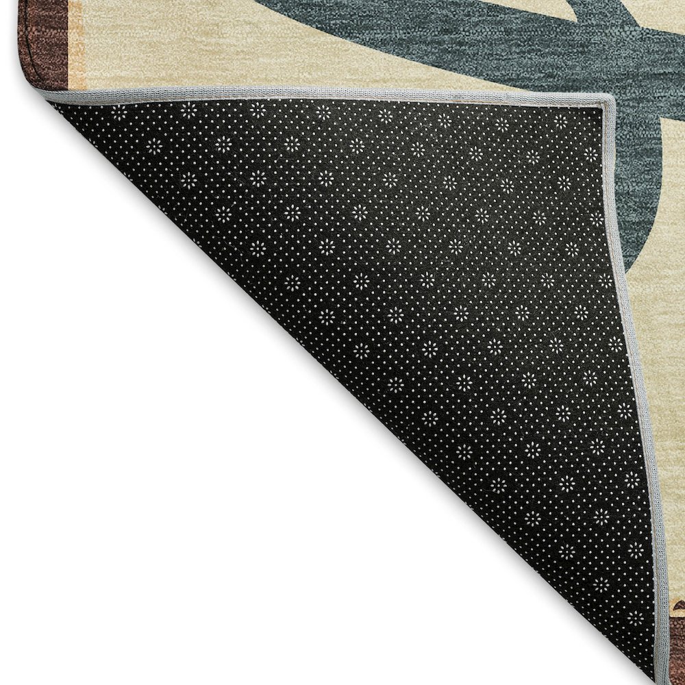 Premium Machine Washable Mayfield  Beige 2'6" x 3'10" Rug. Picture 2