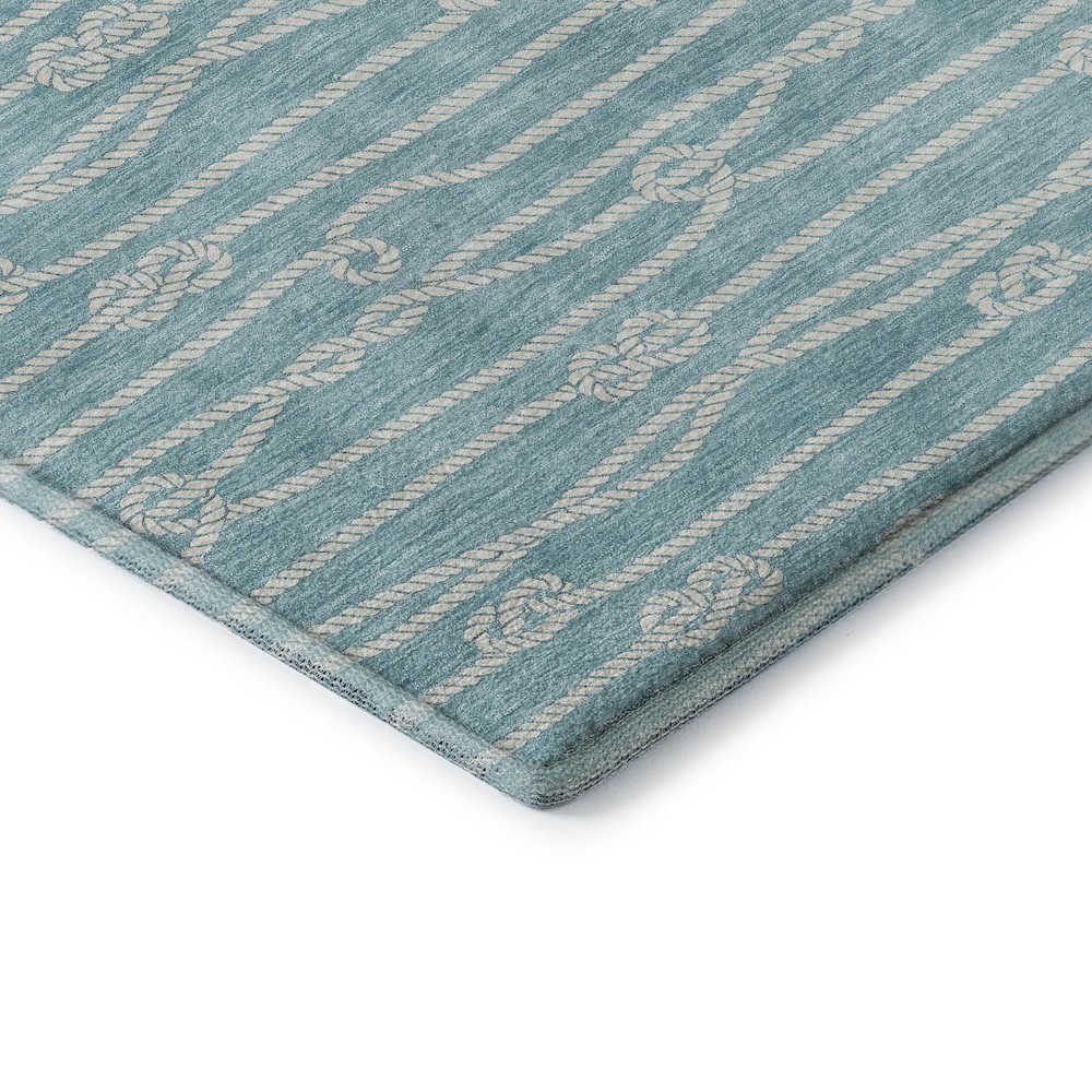 Premium Machine Washable Mayfield  Lagoon 2'6" x 3'10" Rug. Picture 3