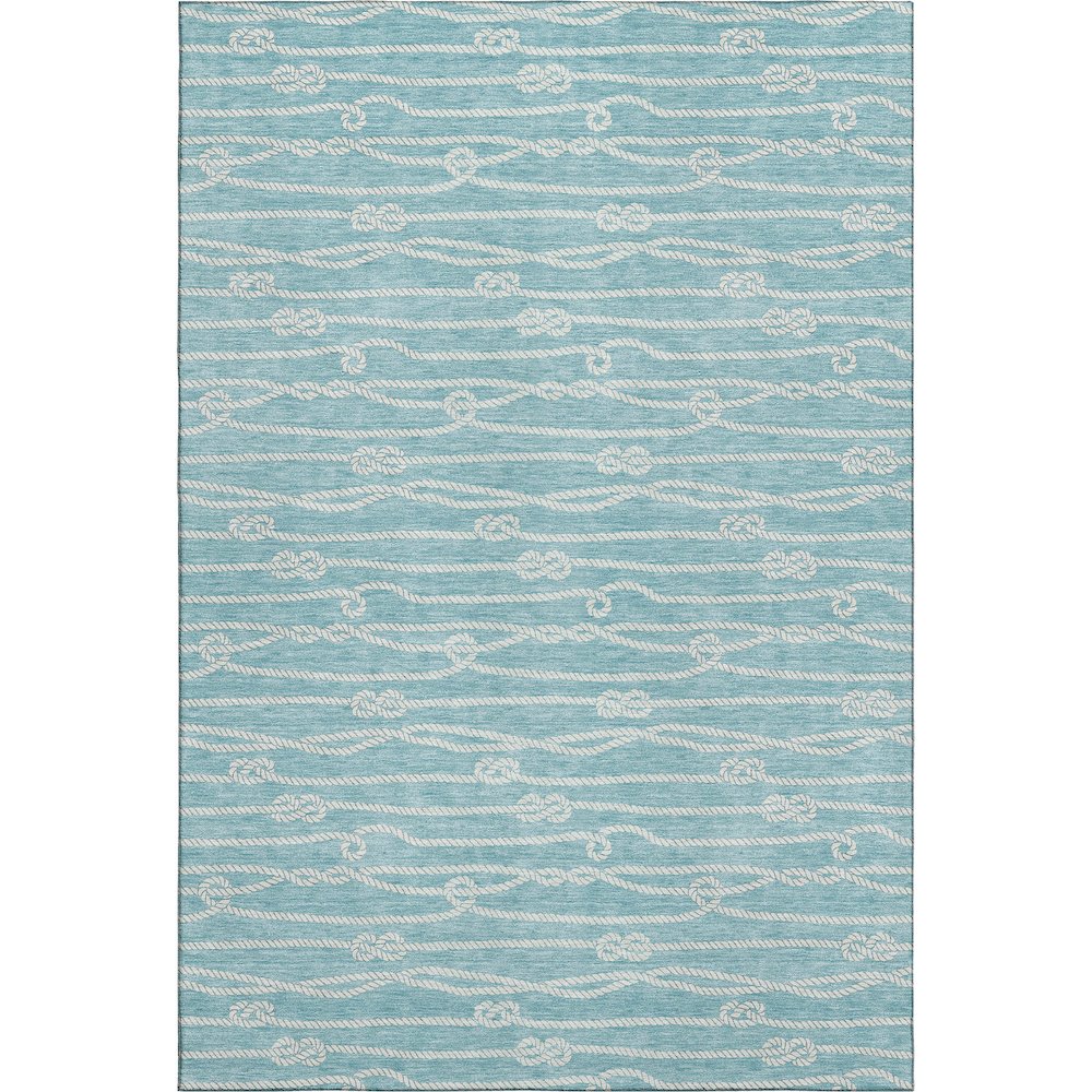 Premium Machine Washable Mayfield  Lagoon 5' x 7'6" Rug. Picture 1