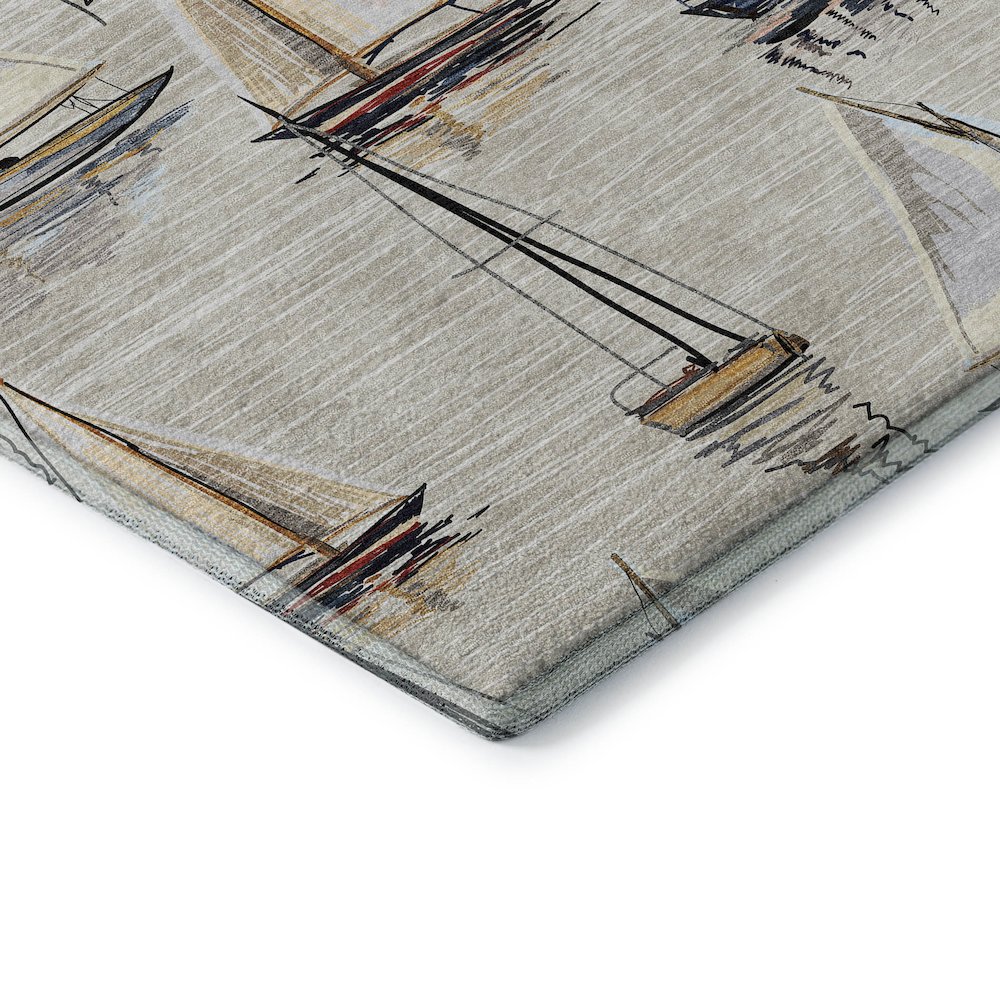 Premium Machine Washable Mayfield  Ivory 2'6" x 3'10" Rug. Picture 3