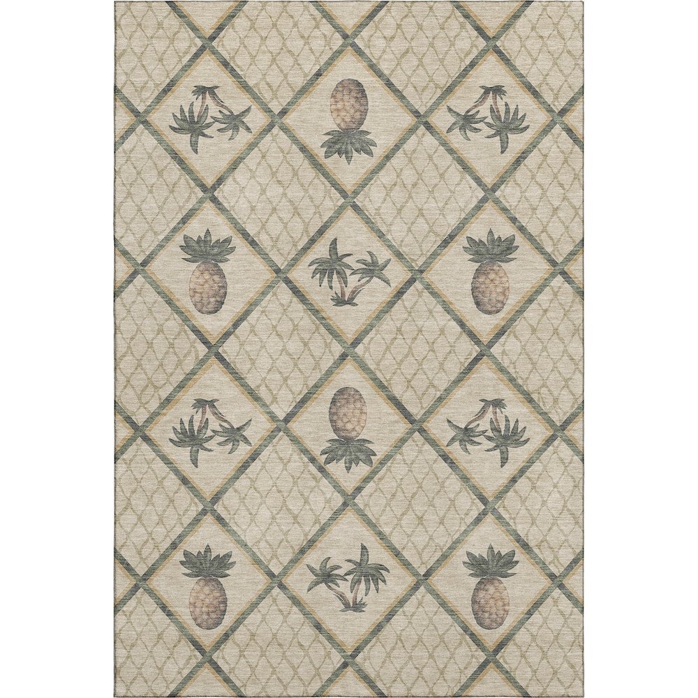 Premium Machine Washable Mayfield  Palm 5' x 7'6" Rug. Picture 1