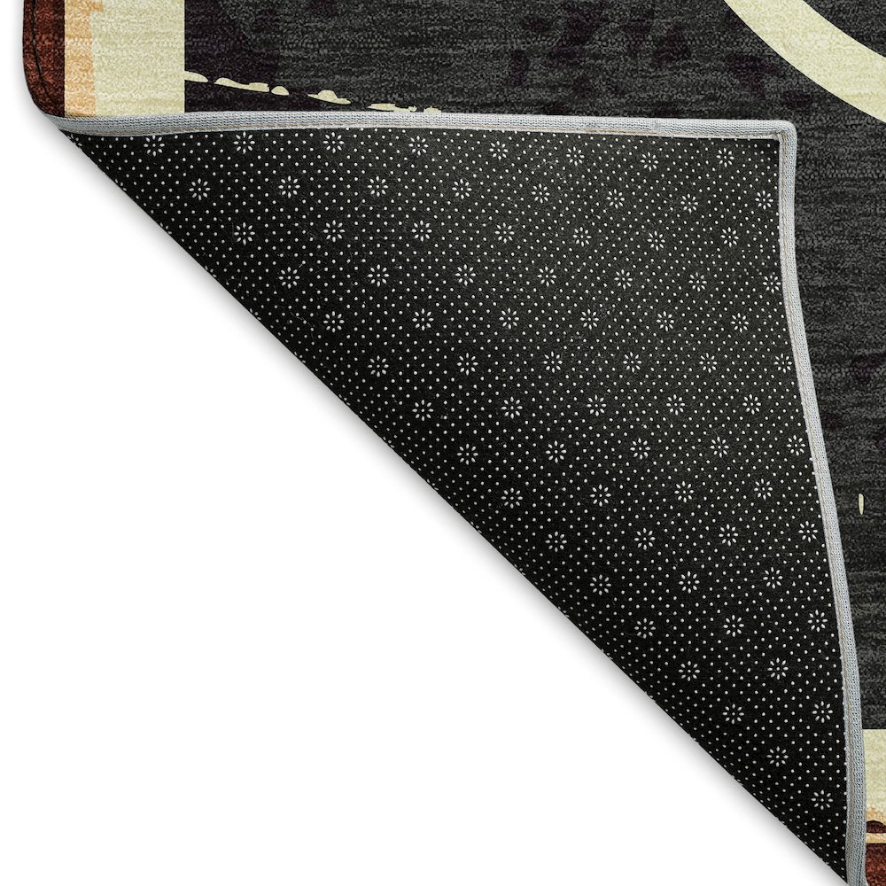 Premium Machine Washable Mayfield  Midnight 2'6" x 3'10" Rug. Picture 2