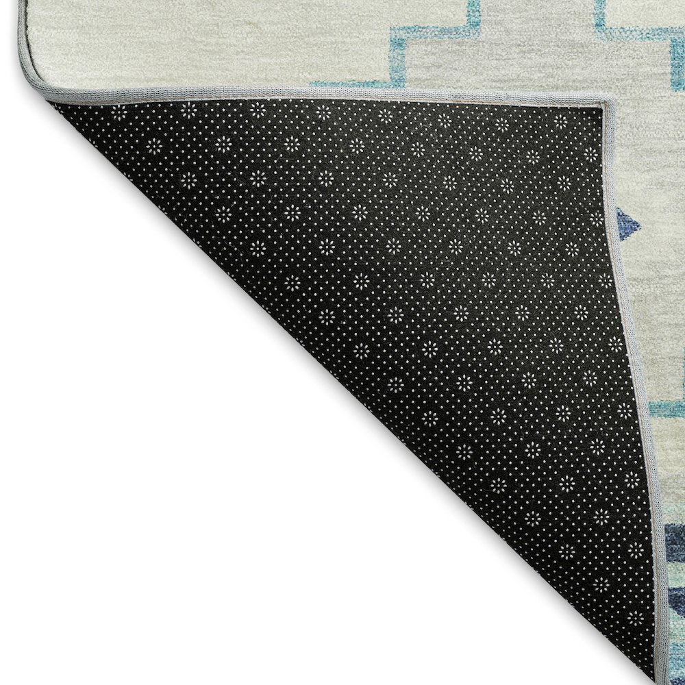 Premium Machine Washable Mayfield  Blue 2'6" x 3'10" Rug. Picture 2
