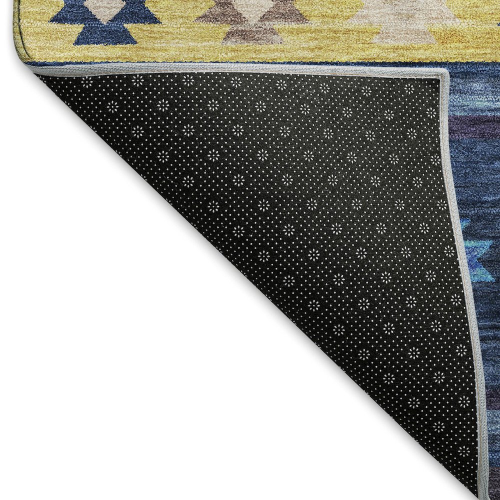 Premium Machine Washable Mayfield  Blue 2'6" x 3'10" Rug. Picture 2