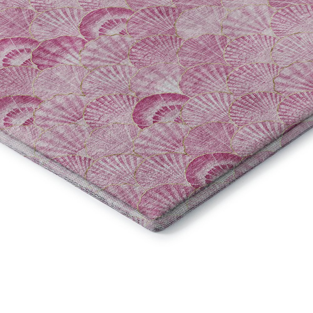 Premium Machine Washable Mayfield  Pink 2'6" x 3'10" Rug. Picture 3