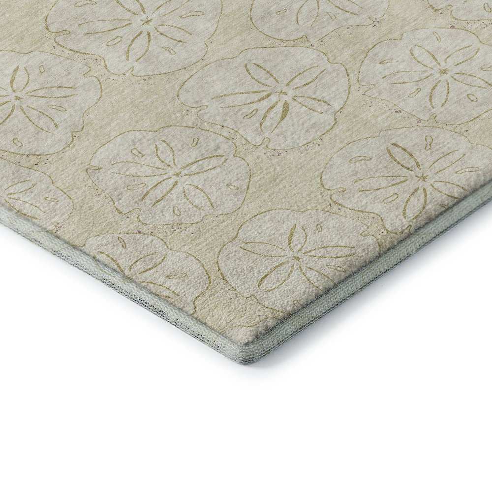 Premium Machine Washable Mayfield  Sand 2'6" x 3'10" Rug. Picture 3