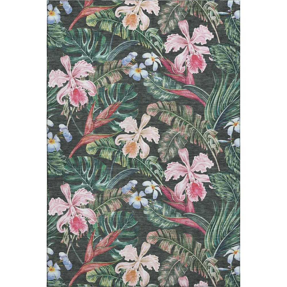 Premium Machine Washable Mayfield  Midnight 5' x 7'6" Rug. Picture 1