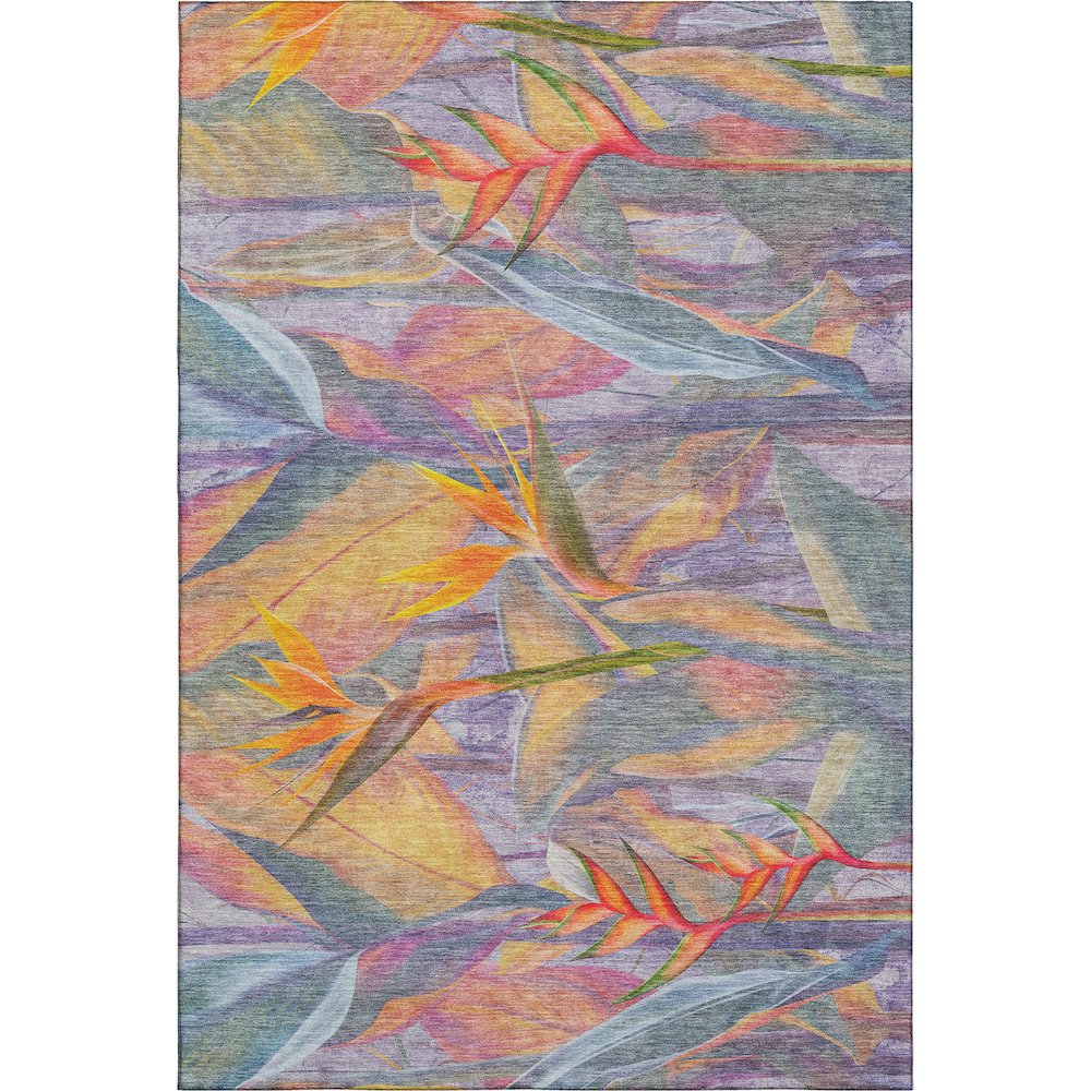 Premium Machine Washable Mayfield  Multi 5' x 7'6" Rug. Picture 1