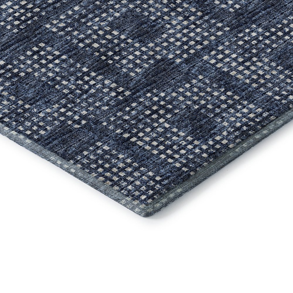 Premium Machine Washable Mayfield  Blue 2'6" x 3'10" Rug. Picture 3