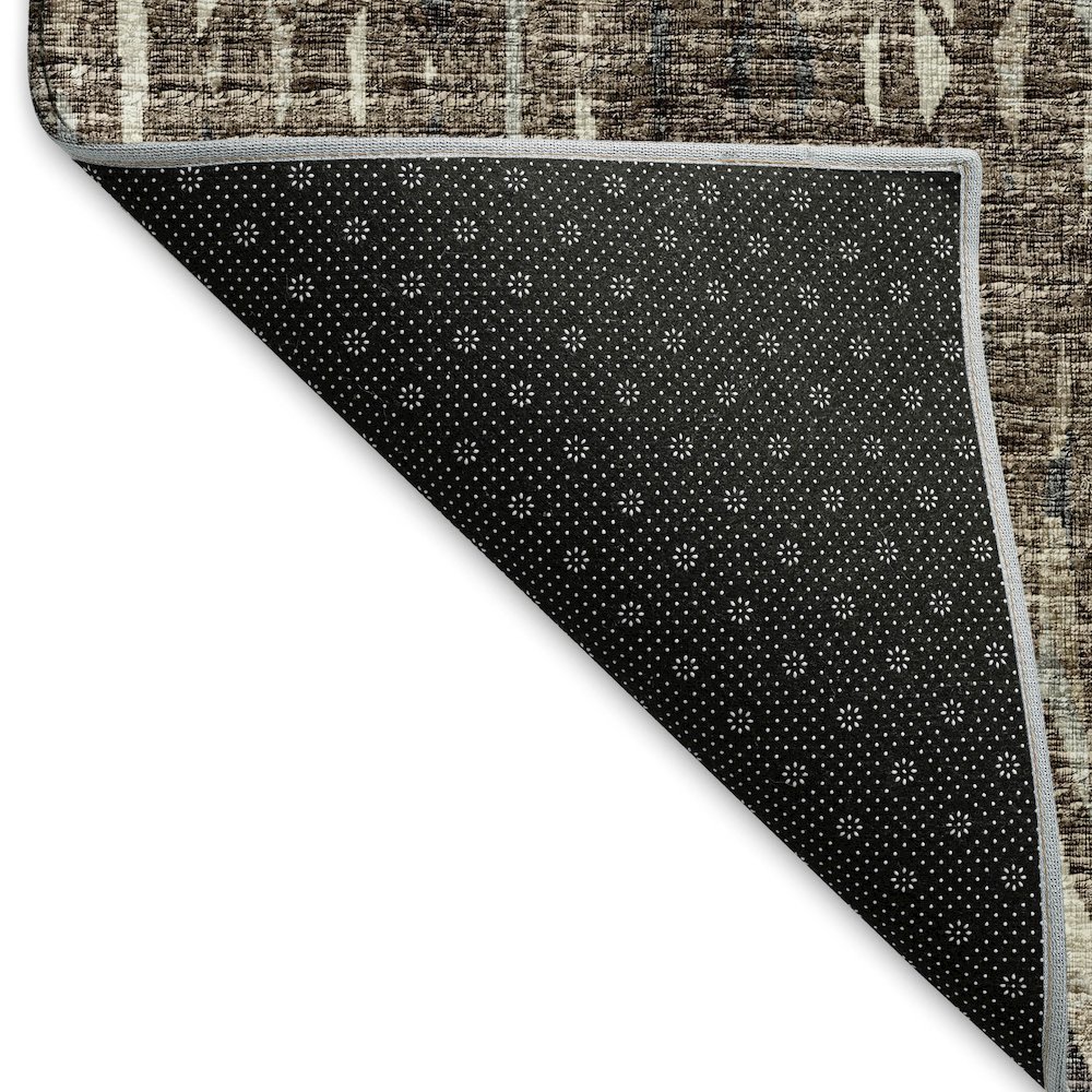 Premium Machine Washable Mayfield  Brown 2'6" x 3'10" Rug. Picture 2
