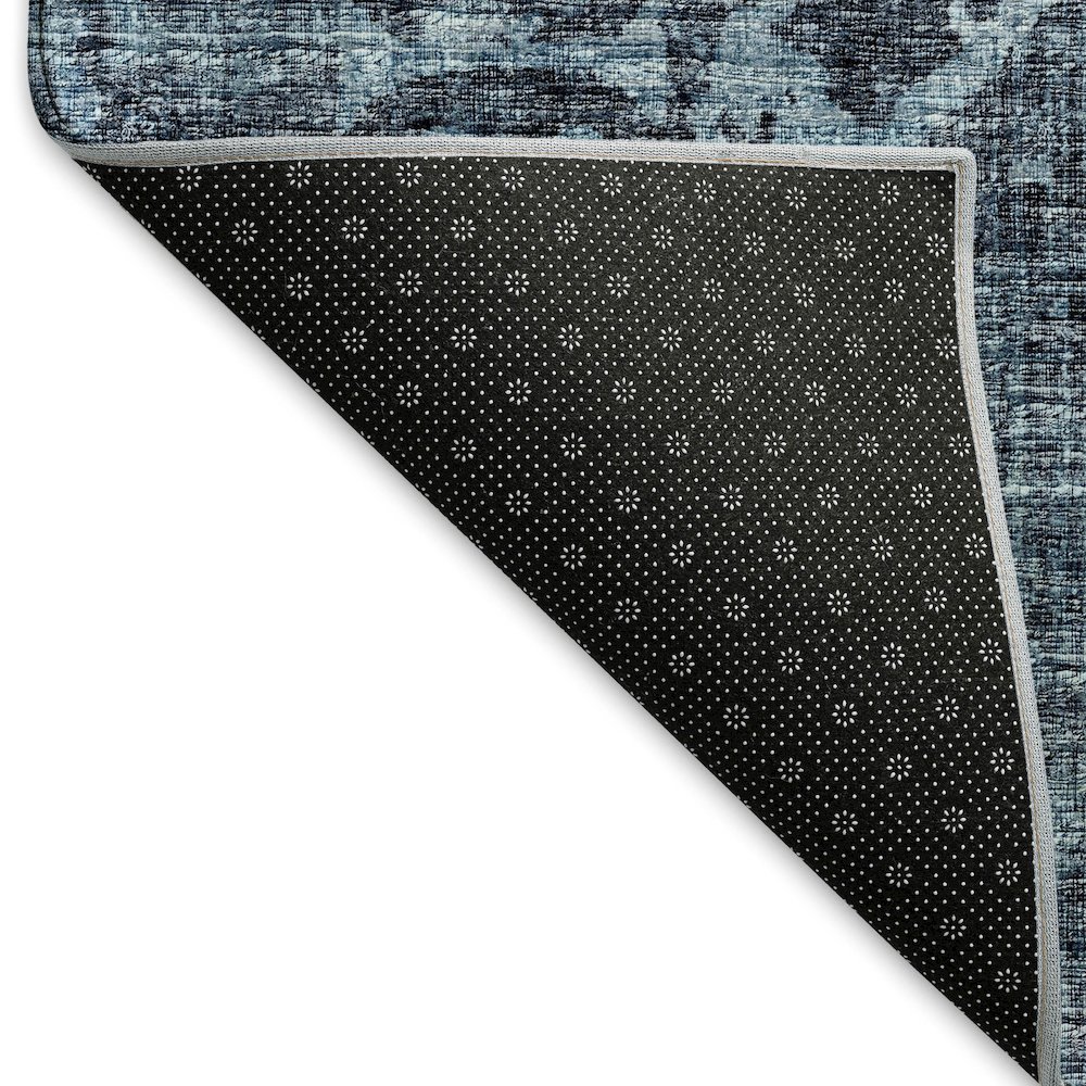 Premium Machine Washable Mayfield  Navy 2'6" x 3'10" Rug. Picture 2