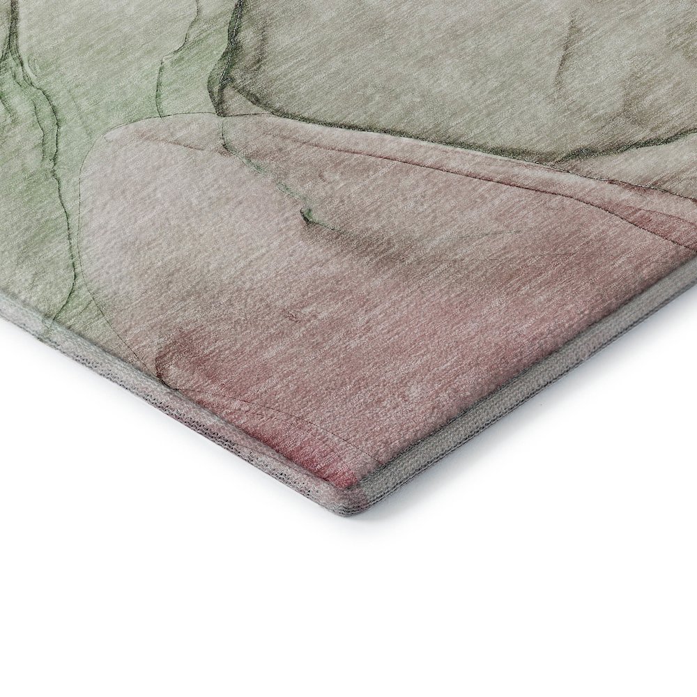 Premium Machine Washable Mayfield  Blush 2'6" x 3'10" Rug. Picture 3