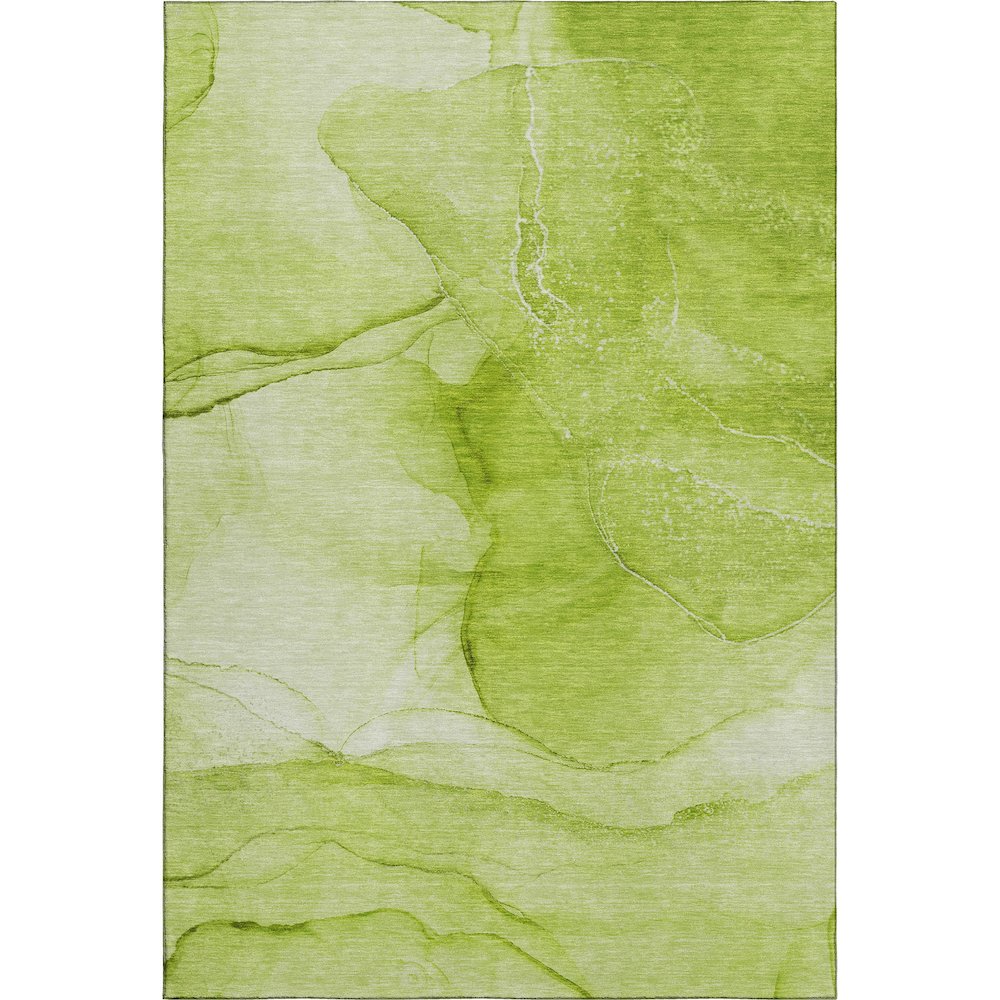 Premium Machine Washable Mayfield  Green 5' x 7'6" Rug. Picture 1