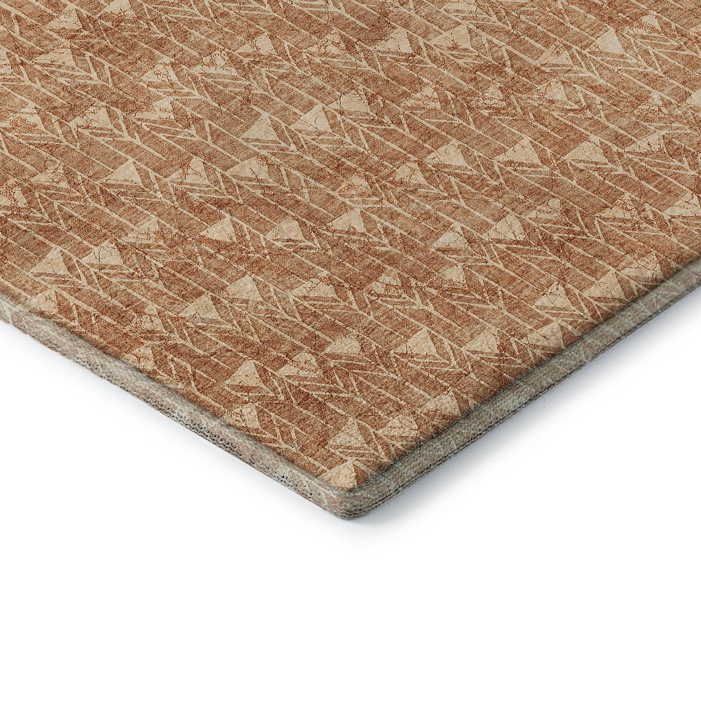Premium Machine Washable Mayfield  Salmon 2'6" x 3'10" Rug. Picture 3