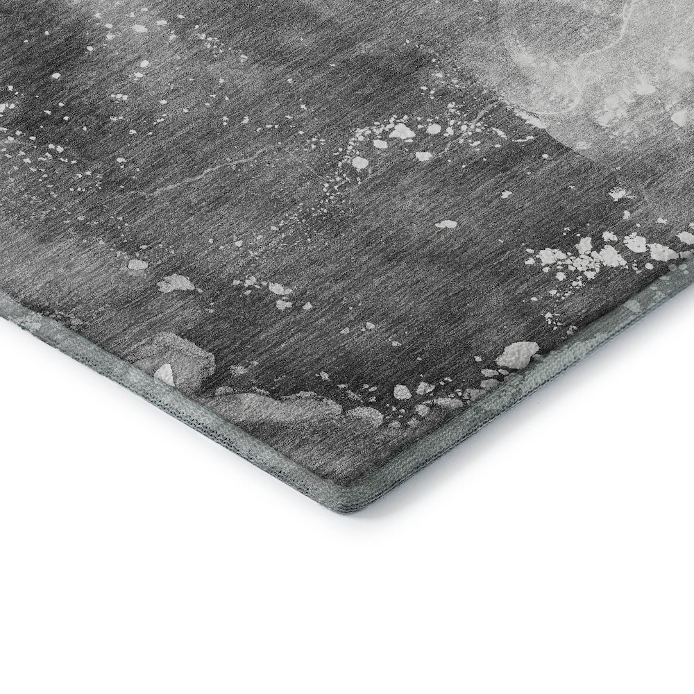 Premium Machine Washable Mayfield  Gray 2'6" x 3'10" Rug. Picture 3