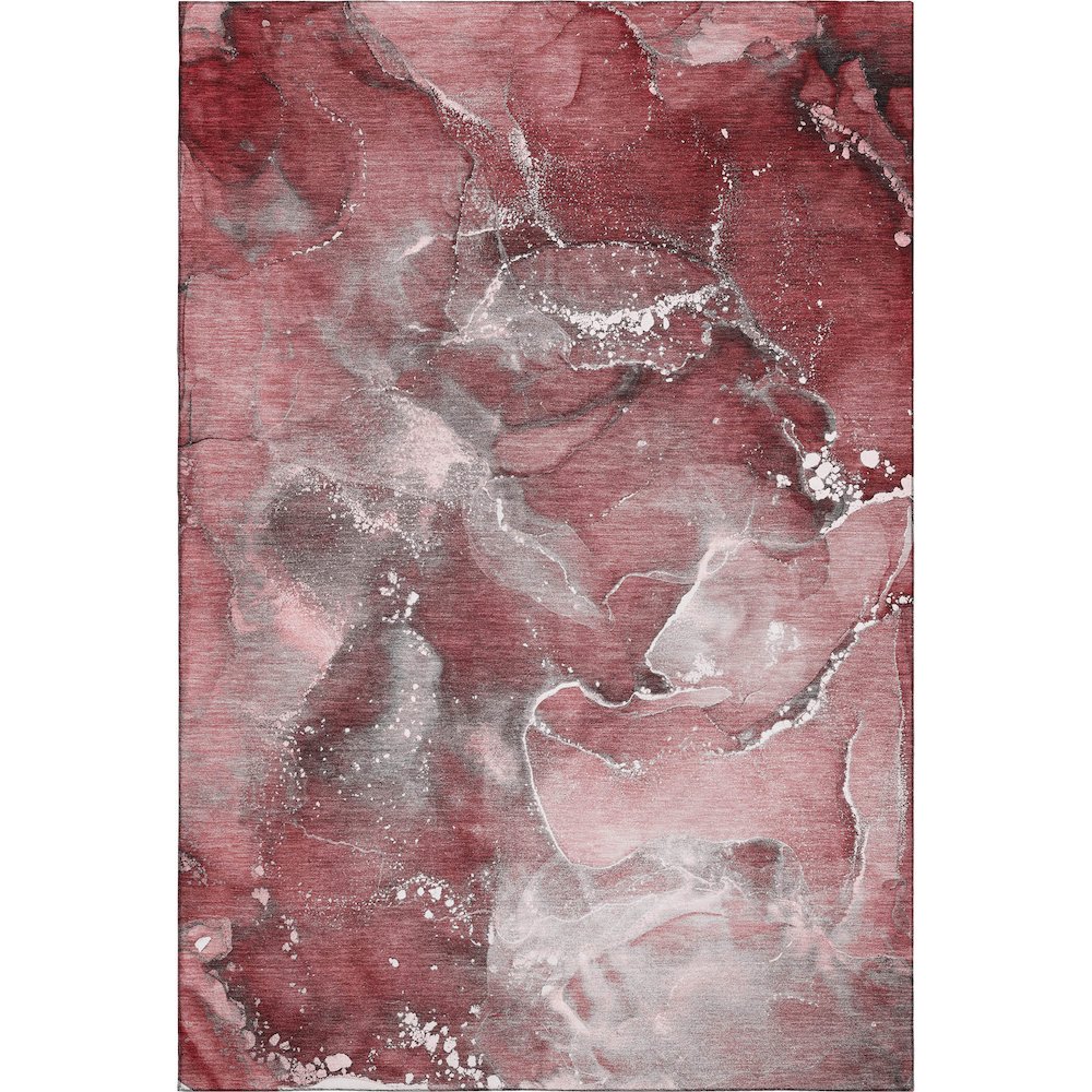 Premium Machine Washable Mayfield  Merlot 5' x 7'6" Rug. Picture 1