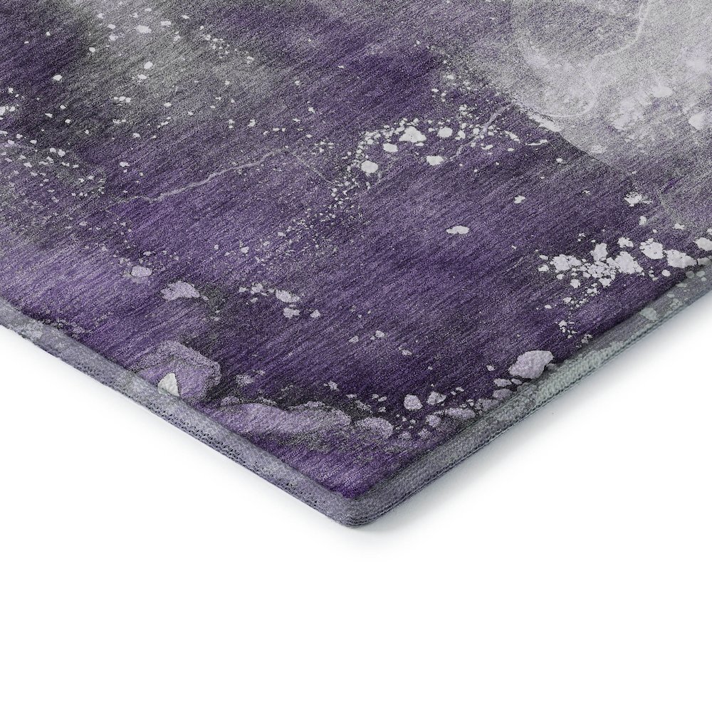 Premium Machine Washable Mayfield  Purple 2'6" x 3'10" Rug. Picture 3