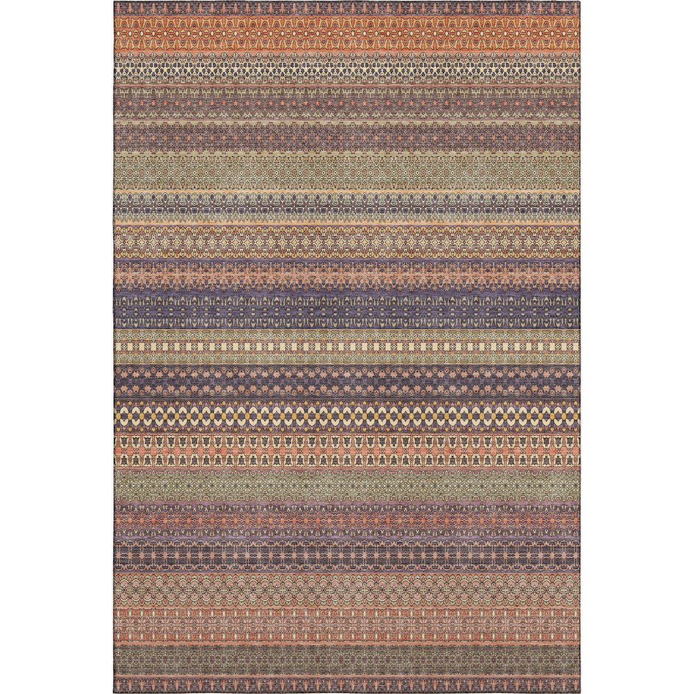 Premium Machine Washable Mayfield  Paprika 5' x 7'6" Rug. Picture 1