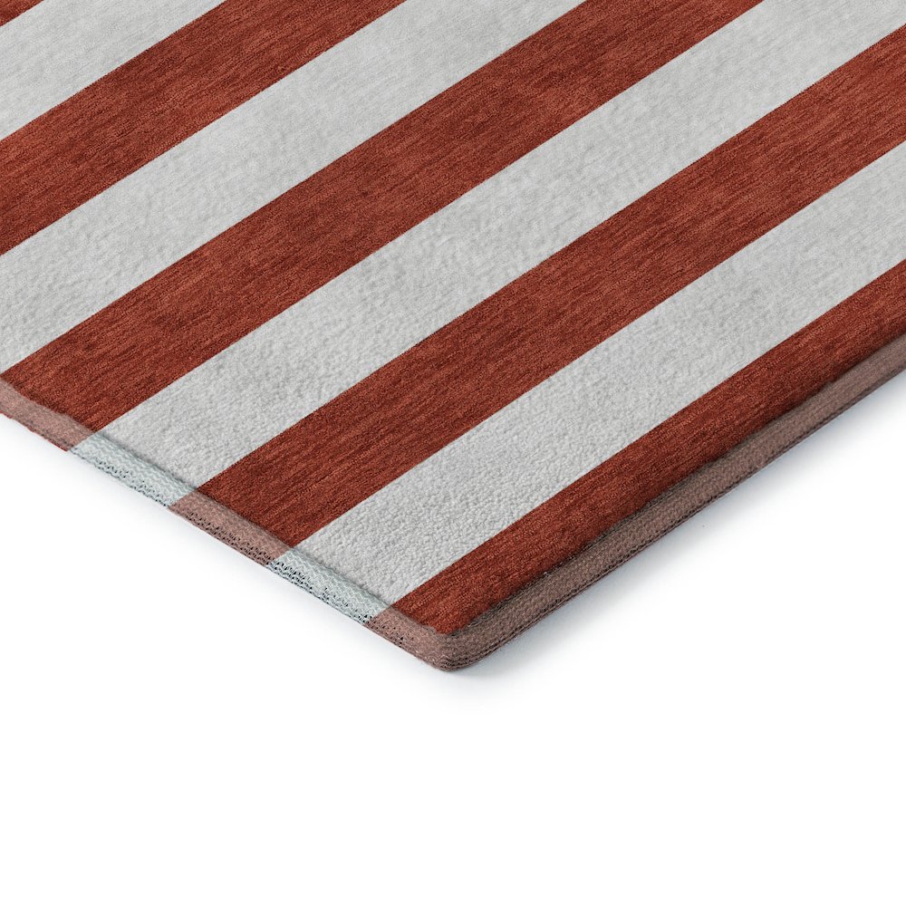 Premium Machine Washable Mayfield  Red 2'6" x 3'10" Rug. Picture 3