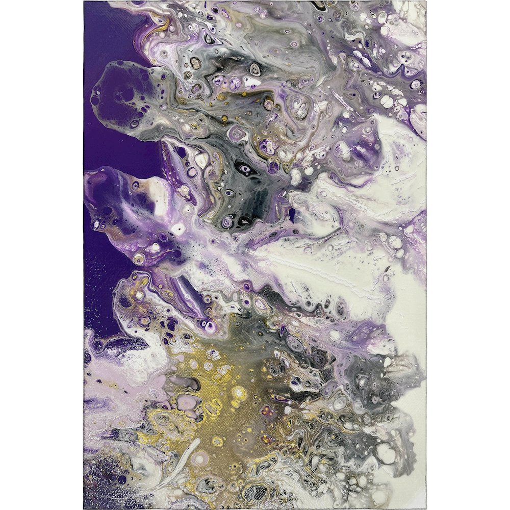 Premium Machine Washable Mayfield  Amethyst 5' x 7'6" Rug. Picture 1