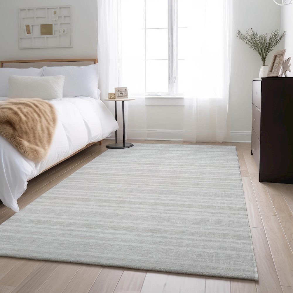 Premium Machine Washable Mayfield  Ivory 5' x 7'6" Rug. Picture 5