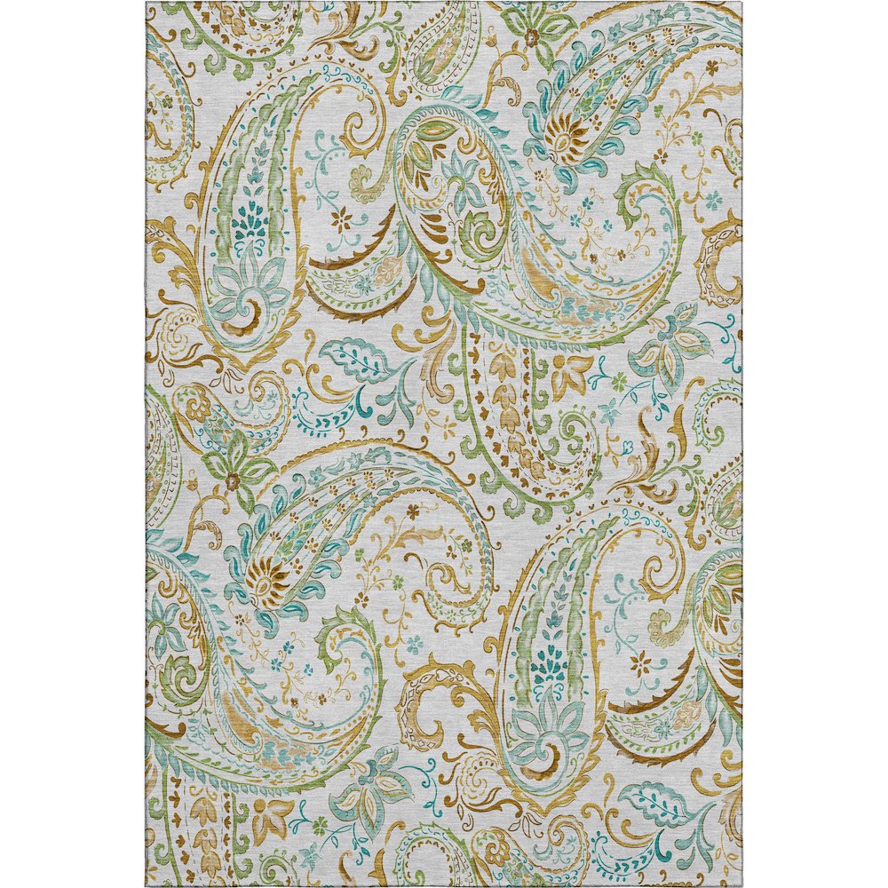 Premium Machine Washable Mayfield  Ivory 5' x 7'6" Rug. Picture 1